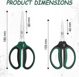 Yieldcropper Hydroponic 2-Pack Bonsai Scissors and Plant Trimming Shears Set - Stainless Steel Pruning Shears for Indoor Gardening, Succulent Harvest, and Precision Plant Care