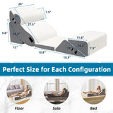 HABUTWAY 6Pcs Bed Wedge Pillow, Orthopedic Wedge Pillow for Sleeping with Memory Foam, Wedge Pillow for Back Pain Relief, Triangle Adjustable Support Pillow with Machine Washable Cover