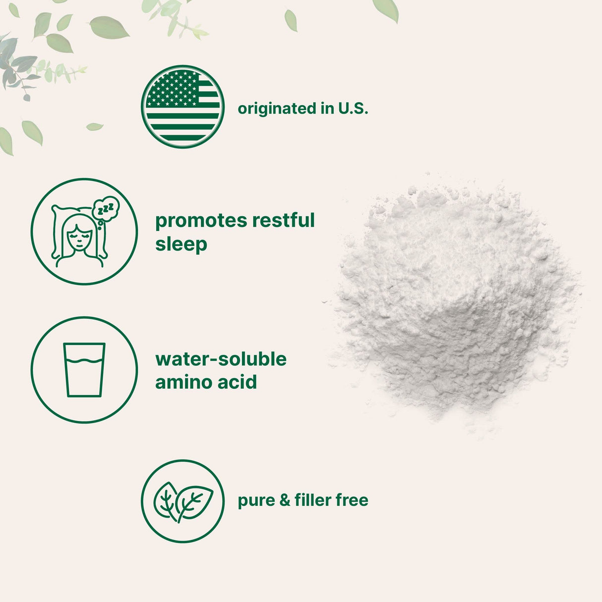 Micro Ingredients Glycine Powder, 1KG (2.2 Pounds), Glycine 1000mg Per Serving, Supports Restful Sleep and Neurotransmitter, Water Soluble and Products of USA