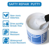 Drywall Repair Kit,Drywall Hole Patch Repair Kit to Fix Wall Surface Holes and Creak Damage with White Repair Putty 17OZ,8PCS Aluminum Repair Patchs,Scraper,Sanding Pad Fill Quick and Easy Solution