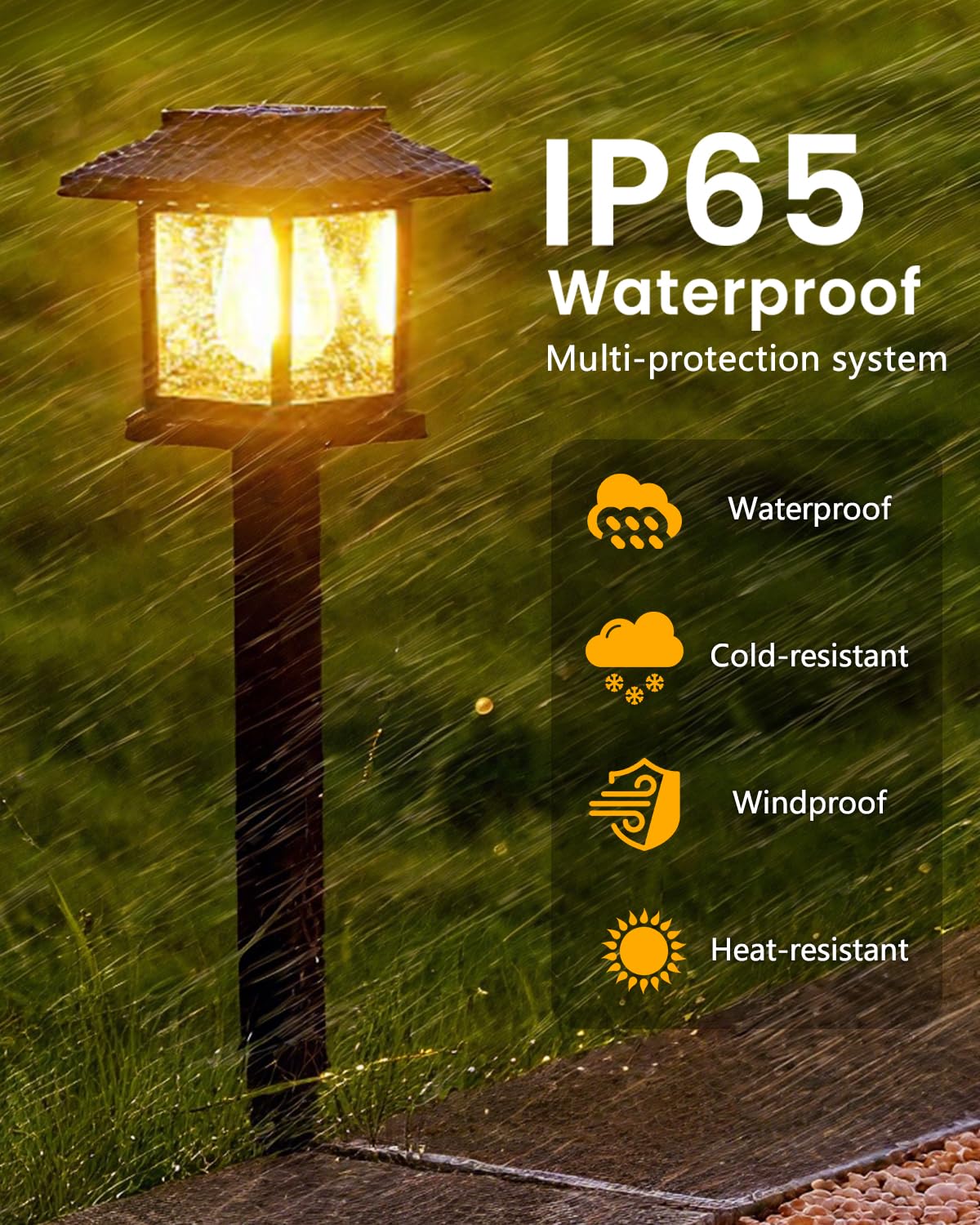16-Pack Solar Lights Outdoor (Extra-Bright & Smart Auto On/Off), Solar Powered Garden Lights, Waterproof Solar Pathway Lights for Landscape, Path, Yard, Patio, Driveway, Walkway Decor (Cool White)