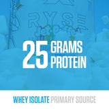 RYSE Loaded Protein Powder - Jet-Puffed Marshmallow - 25g Whey Protein Isolate & Concentrate with Prebiotic Fiber & MCTs - Low Carb, Low Sugar, Digestive-Friendly - 27 Servings / 2 lb Tub