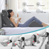 Kingfun 4pcs Orthopedic Bed Wedge Pillow Set for Sleeping, Memory Foam for Sleeping,Breathable Triangle Pillow Wedge, Post Surgery Memory Foam for Back, Leg Pain Relief, Sitting