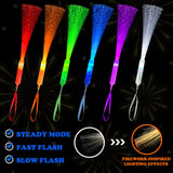 Glow in Dark Fiber Optic Lights for Kids Bulk-24 Pack, Light Up Toys Gifts Goodie Bag Basket Stuffers Fillers for Toddlers, Ultra Bright Sparklers Item for Graduation, Camping, Wedding, Birthday