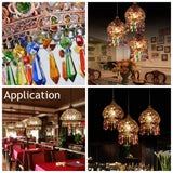 50 Pcs 38mm Multi-Color Crystal Icicle Prisms Chandelier Hanging Lamp Decor