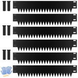 Ganeekiron Metal Landscape Edging 6-Pack, 40" L x 6" H, Black