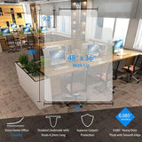 HOMEK Studded Carpet Chair Mat, 48” x 36” Heavy Duty Office Desk Chair Mat for Carpet