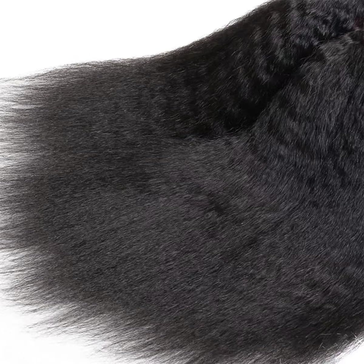 Kinky Straight Hair 3 Bundles Yaki Straight Bundles Human Hair 16 18 20 inch 100% Unprocessed Brazilian Virgin Hair Weave Kinky Straight Bundles Sew in Kinkystraight Human Hair Bundles