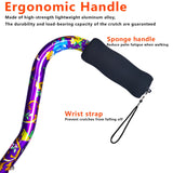 YOKABOZE Canes for Women, Folding Cane Lightweight with Offset Handle, Adjustable Walker Stick for Seniors Mobility Balance Crutch for Men for Stability