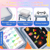 MAYESAR Toy for 1-2 Year Old Boys, Toddlers Toys with Magnetic Letters and Numbers, Art Easel for Kids 1 2 Year Old, Boy Birthday Christmas Gifts (Blue)