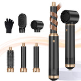 Blow Dryer Brush 5 in 1, Negative Ion Hair Dryer Brush Set Air Styler Curling Wrap Air Curler, Upgrade Hot Air Brush Curling Iron Hair Styling Tools As A Gift for Straight/Curl/Drying/Smoothing