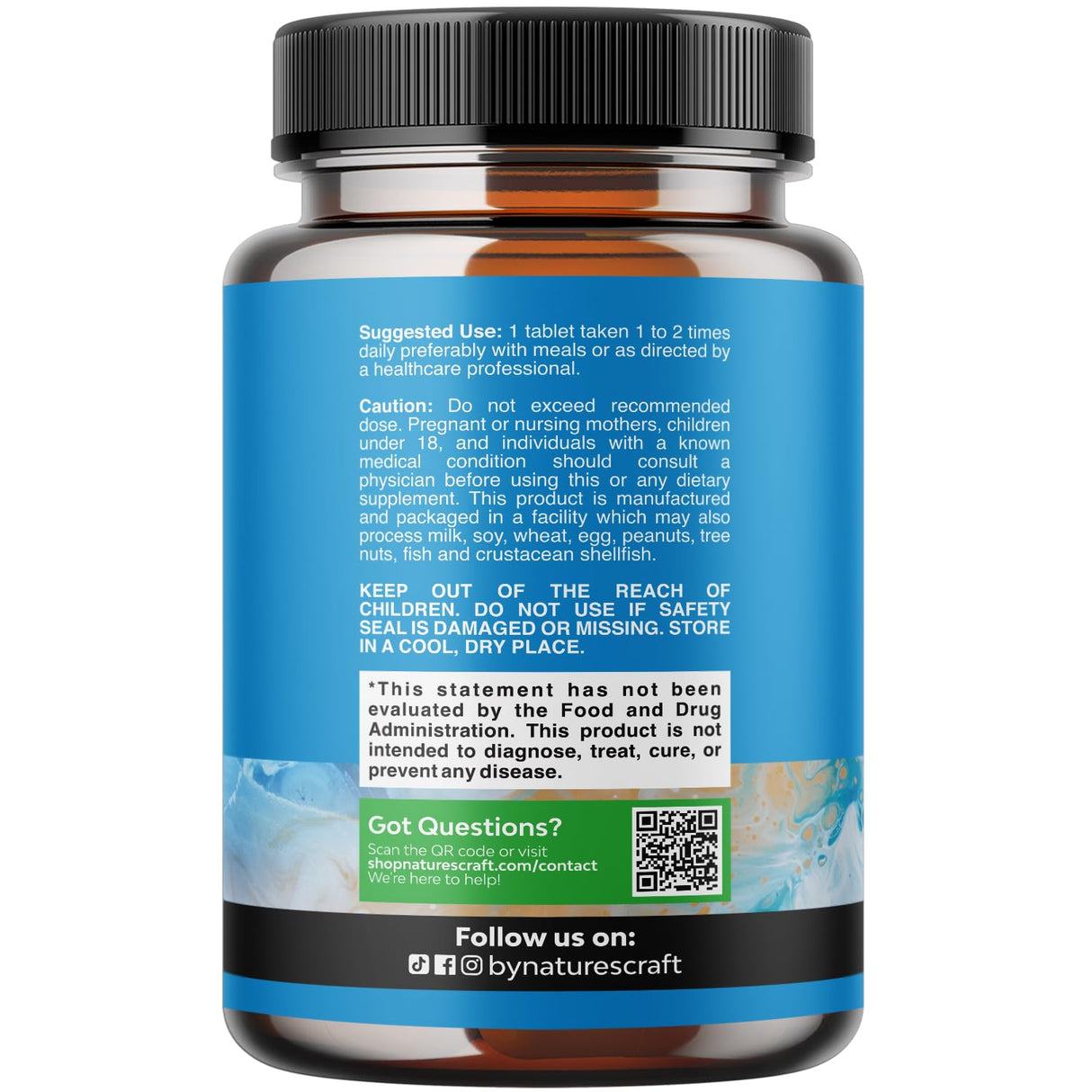 Natures Craft Plant Sterols Complex with Beta Sitosterol - 500mg Beta-Sitosterol Sterols and Stanols Supplement for Prostate Support - Prostate Health Supplement for Men - 90 Tablets