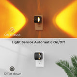 L LOHAS LED Night Light Projector, Color Changing Night Light Plug into Wall, Dusk to Dawn Sensor, Rotating Nightlight, RGB Ambient Lighting for Bathroom, Gaming Room, Gifts,1 Pack