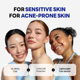 ROUND LAB Birch Juice Moisturizing + Mild-up Sunscreen UV LOCK Set 1.69 Fl Oz SPF 45 broad spectrum, Essence Type Moisturizing sunscreen for Sensitive Skin, Ocean Friendly-Reef Safe, Korean Sunscreen