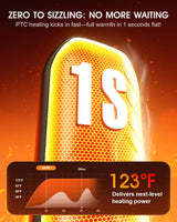 AI Hand Warmers Rechargeable 2 Pack - 6000mAh Electric Hand Warmer with LED Lights, 5-Temp Smart Control, Portable Pocket Heater, Gifts for Christmas, Outdoor, Hunting, Golf, Camping Accessories