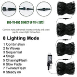TW SHINE Halloween Lights, 200 LED 66FT Outdoor Halloween Light Plug in with 8 Modes, Waterproof Christmas Lights Outdoor, Indoor Decorations for Party Yard Haunted House Decor, Purple