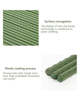 3ft Garden Stakes, Plastic Coated Steel Plant Stakes for Climbing Plants 25pcs