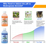 EZTOCH pH UP and Down for Hydroponic Plants, Adjust the pH Balance