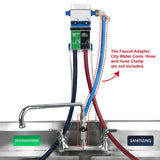 Dual Kitchen Sink Proportioner, Dish Detergent and Liquid Sanitizer Dispenser, Chemical Dispensing System, Precision Chemical Dilution, 8088