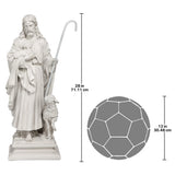 Design Toscano Jesus, The Good Shepherd Garden Statue: Large