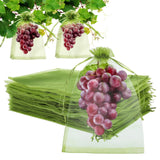 Kikhope 50 Pcs Fruit Protection Bags, 9.5x13.5 inch Garden Netting Bags