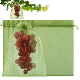 Shintop 100Pcs Fruit Protection Bags, 8x12 Inch Green Grape Netting Cover