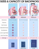 Naturally KIDS Toddler Backpack w. Plush Pink Triceratops Toy Kids Gift 2-5