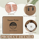 Yoojahow 6150 Ft Tomato Tying Garden Twine with Cardboard Storage Box Heavy Duty White Polypropylene Twine for Florida Weave Trellis Tomatoes, Climbing Plants, Floristry