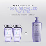 Kerastase Blond Absolu Shampoo Lumière - Intensely Hydrates & Illuminates Shiny Hair, Removes Impurities & Pollution, For Lightened & Highlighted Hair, 16.9 Fl Oz