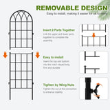 DoCred 4 Pack Garden Trellis for Climbing Plants, 59 Inch Metal Trellis