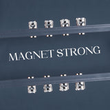 GEMQUEEN Moissanite Magnetic Earrings for Women Men Hypoallergenic 1CT