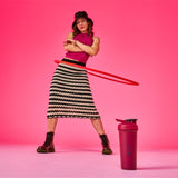 BlenderBottle Sport Sleek Insulated Stainless Steel Shaker Bottle with Wire Whisk, 25-Ounce, Raspberry – Protein Shakes & Hydration for Athletes & Fitness Enthusiasts, Easy Mixing, Slim Easy to Hold, Keeps Drinks Cold, Lockable Lid