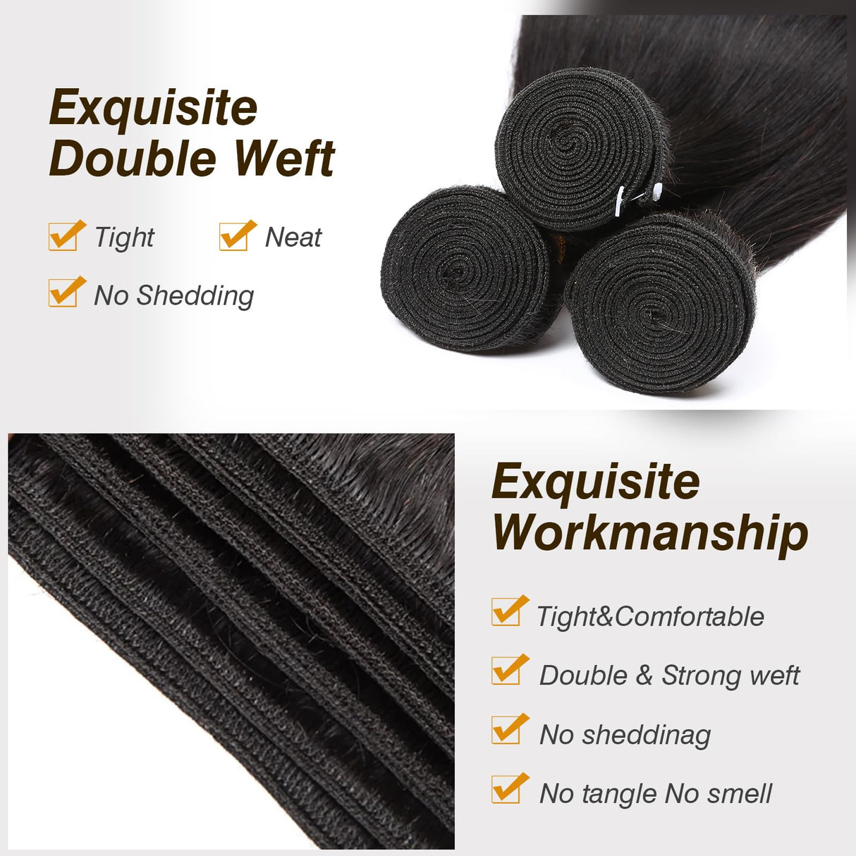 12A Human Hair Bundles 22 24 26 Inch Body Wave Bundles Human Hair 100% Unprocessed Brazilian Virgin Hair Quick Weave Extensions Natural Black