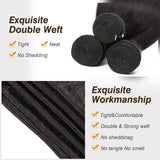 12A Human Hair Bundles 22 24 26 Inch Body Wave Bundles Human Hair 100% Unprocessed Brazilian Virgin Hair Quick Weave Extensions Natural Black