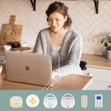 TOVVILD Breast Pump Milk Collection Cup - Compatible with Spectra S1/S2/S9, Not Original Accessories, Replace Breast Pump Kits, 24mm Flange Milk Collector Cup Tubing Parts