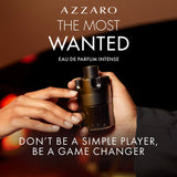 Azzaro The Most Wanted Eau de Parfum Intense - Woody & Seductive Mens Cologne - Fougère, Ambery & Spicy Fragrance for Date Night - Lasting Wear - Luxury Perfumes for Men - Travel Size, 1.6 Fl. Oz