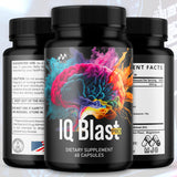 (3 Pack) IQ Blast Pro Capsules, IQ Blast Pro Official Capsules with All Natural Ingredients, IQBlast Advanced Brain Formula Multivitamin Health & Wellness Pills, Max Strength Supplement (180 Count)