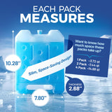 RIDGECOOL 2 Pack Reusable Extra Large Ice Packs for Cooler, Long Lasting Freezer Packs for Camping, Beach, and Road Trips, Cooler Ice Packs BPA-Free Non-Toxic, 10.28"x 7.80"