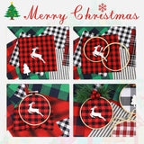 Caydo 24 Pieces 4 Inch Embroidery Hoops Bulk Wholesale Cross Stitch Hoop Ring for Embroidery, Art Craft Handy Sewing and Christmas Decoration