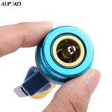 R134A R12 Valve Core Quick Remover Installer, Air Conditioning Adjustable High Pressure (Red) and Low Pressure (Blue) Valve Core Tool, 2 Pack