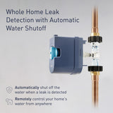 Moen 900-006 Flo by Moen 1-Inch Smart Water Shutoff with 920-004 Flo by Moen Smart Water Detector, 1-Pack