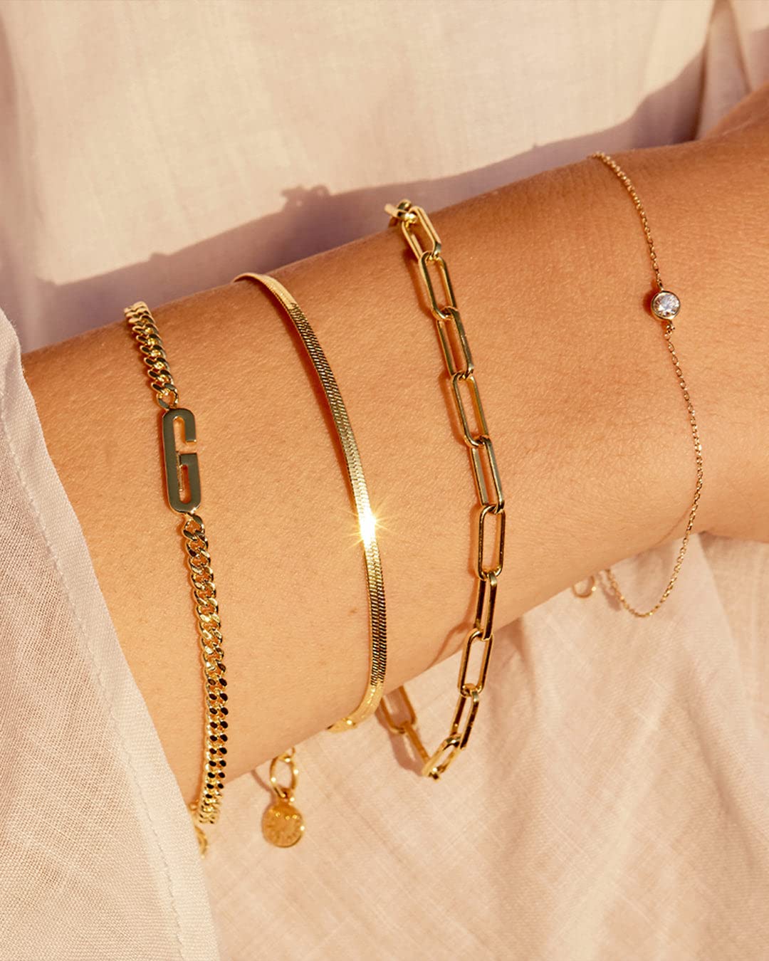 gorjana - Parker Bracelet 7 1/4-18k Gold Plated for Women