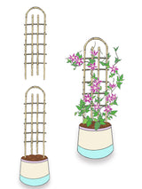 Bamboo Trellis,U-Shape Bamboo Trellis,4Feet,3pack,for Climbing Plants Outdoor Bamboo,for,Climbing Plants,Tomato, Vegetables,Flowers, Beans, Cucumber,Indoor Potted Climb Plants