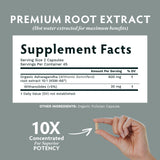 TRIBE ORGANICS Vegan Ashwagandha KSM 66 Pure Organic Root Powder Extract Ayurvedic Supplement - Focus Mood Support Increase Energy Strength 600mg of Natural KSM66 for Superior Absorption - 90 Capsules