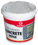 Red Devil 0641 Concrete Repair Patch, Cement Crack Filler, Pre-Mixed, 1 Gallon, Pack of 1, Gray, Made in USA
