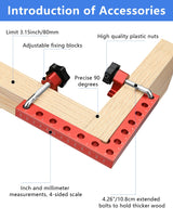 VEXTHYX Corner clamps for woodworking, 4Pack 90 degree 5.5"x5.5" clamping squares for right angle positioning, woodworking square clamp tools for cabinet, picture frame, box, drawers
