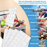 WAQIWARON Ice Sheets for Coolers Reusable - Ice Pack Sheets - Ice Mat with Flexible 96 Ice Cube Packs - Ice Blanket Large Flat Freezer Long Lasting Ice Packs for Cooler