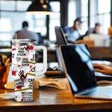 CGMIBAS True Crime Gifts for Women Men - 40oz Funny Crime Scene Tumbler, Stainless Steel Travel Mug for Horror Podcast Fans, Crime Junkie Merch, Christmas Birthday Detective Lover Gift