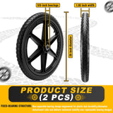 20" Flat Free Wheels Compatible with rubbermaid Wheelbarrow Tires (5/8 inch bearing)