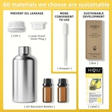 HIQILI Lemon Essential Oil for Cleaning, Degreasing & Household Use, Skin Care, Aromatherapy, Diffuser - 16 Fl Oz